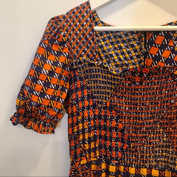 Divina of Switzerland vintage smocked maxi dress - Picture 3 of 6